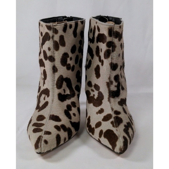 The Mode Collective Leopard, Cheetah Print Ankle Boots Stiletto Heel Size 38 - Picture 2 of 16